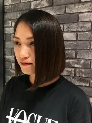 ミディアム カラー パーマ ヘアアレンジ ネイル マツエク・マツパ レイヤー＆カラー 人気美容師倉崎涼のヘアスタイル