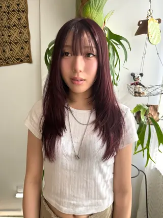 ロング Mado Tsujido所属・小野江 祐李のヘアスタイル