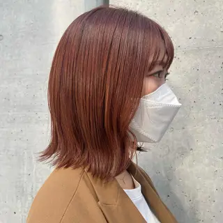 ミディアム カラー 🪭risa 暖色/レイヤー🪭のヘアスタイル