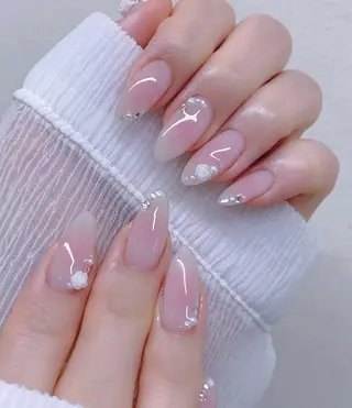 ネイル 🎀PG🩵 ネイルサロンのネイルデザイン
