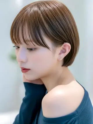 ショート 似合わせボブ✖️ 韓国レイヤー✨小関のヘアスタイル
