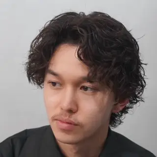 セミロング パーマ ヘアアレンジ メンズ fifth 石川 凪のヘアスタイル