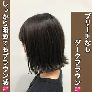 ミディアム カラー 💖ブリーチなし透明 感💖ASAHIのヘアスタイル