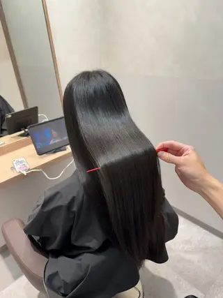 ロング 福田 修平💎 髪質改善/美髪矯正のヘアスタイル