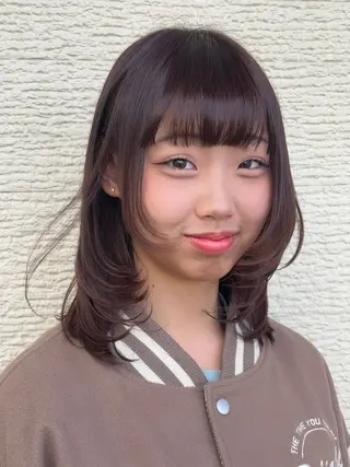 ミディアム カラー ブリーチ/ヘアケア/ 艶髪/イギチハルのヘアスタイル