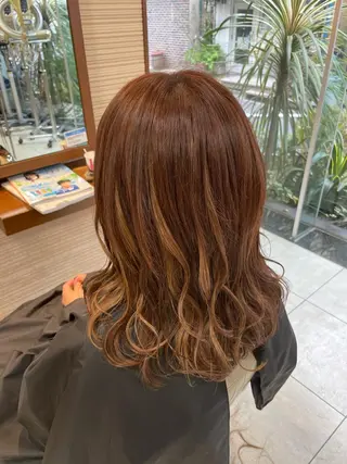 セミロング カラー ヘアアレンジ 【Sweep】おじま のぞみのヘアスタイル