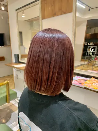 ミディアム カラー rinrin 天文館のヘアスタイル