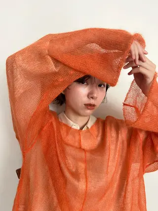 ショート カラー パーマ ヘアアレンジ メンズ キッズ ネイル マツエク・マツパ アイブロウ ウルフレイヤーカット /チヒロのヘアスタイル