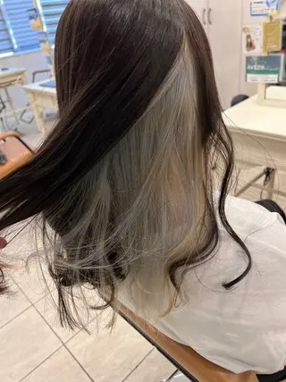 ロング カラー メンズカットグラデー ションカラー/ケイゴのヘアスタイル