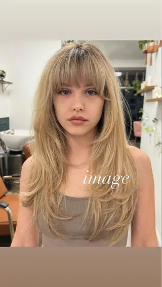 ロング silly所属・レイヤーカットモデル 募集中　ukaのヘアスタイル