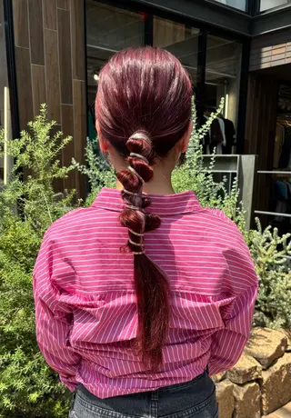 ロング ヘアアレンジ すぐ巻ける縮毛矯正 🍀勝倉　麗のヘアスタイル