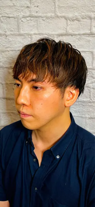 ミディアム 無料メンズカット❗️ 佐藤光のヘアスタイル