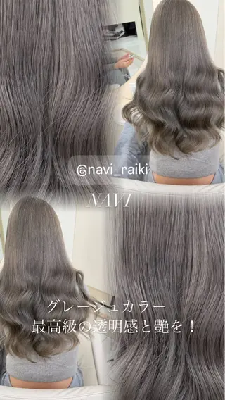 カラー NAVI hair studio所属・羽エクステハイトーン naviRaikiのヘアスタイル