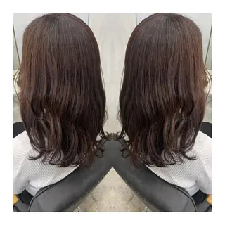 セミロング 🩶韓国艶髪🇰🇷 下本夕綺のヘアスタイル