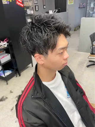 ショート パーマ メンズ メンズ専門サロン wokeのヘアスタイル