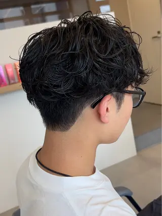 パーマ メンズ Ore🫧タナカマヤ /柔らかい質感カラーのヘアスタイル