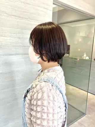 ショート サキ🤍ハイトーン 🩰くびれ巻きヘアのヘアスタイル