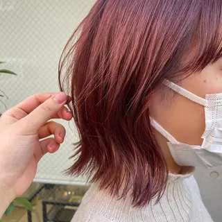 ミディアム カラー 🪭risa 暖色/レイヤー🪭のヘアスタイル