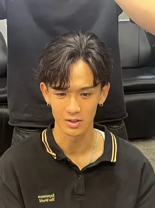 パーマ メンズ フェザーパーマ原宿 fifth 凜空のヘアスタイル