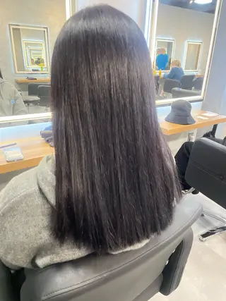 セミロング カラー ヘアアレンジ 透明感カラー/推しカ ラー☁️JURAのヘアスタイル