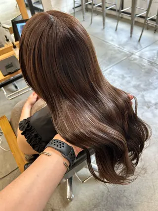 ロング 1回で綺麗になる 髪質改善 小山光のヘアスタイル