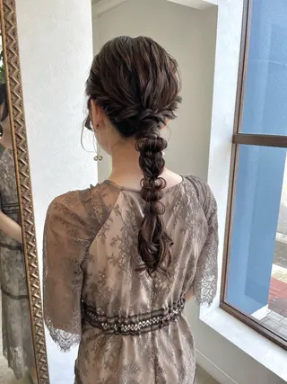 ミツキ/ 透明感カラー/セットのヘアスタイル