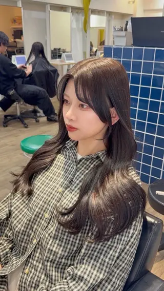 ロング 明田大樹/ 心斎橋/韓国風のヘアスタイル