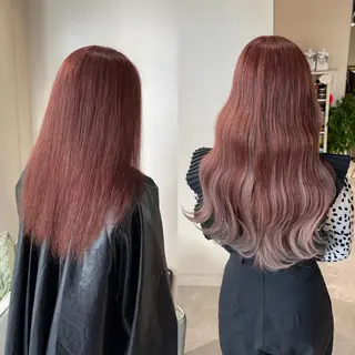 ロング ムラ修正.ブリーチ エクステ🤍アミルのヘアスタイル
