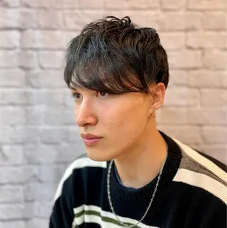 ショート メンズ 無料メンズカット❗️ 岡本晟我のヘアスタイル