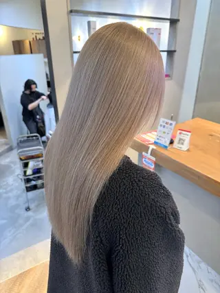 セミロング カラー 16日~benji 福間店です 長木のヘアスタイル