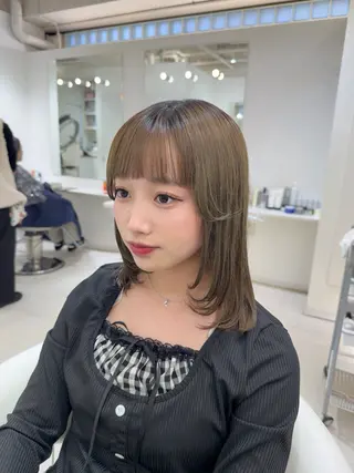 ミディアム ParveMix 🩶🫧入江 香名のヘアスタイル