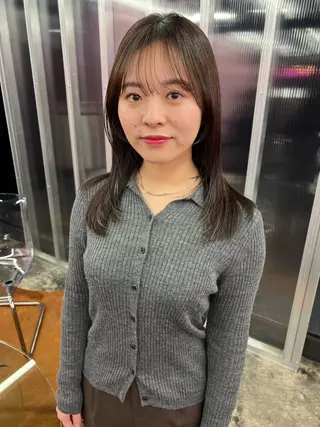 セミロング haruka /透明感カラーのヘアスタイル