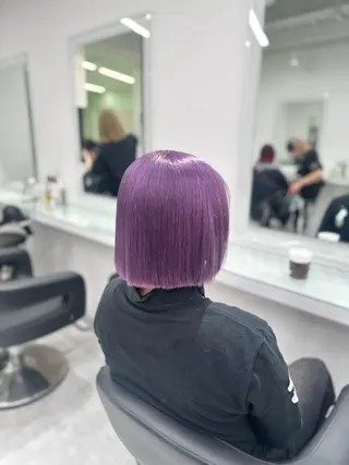 セミロング カラー ❄最強かわいいカラー ❄️MINA❄️のヘアスタイル