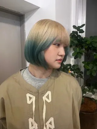 カラー ness 一花のヘアスタイル