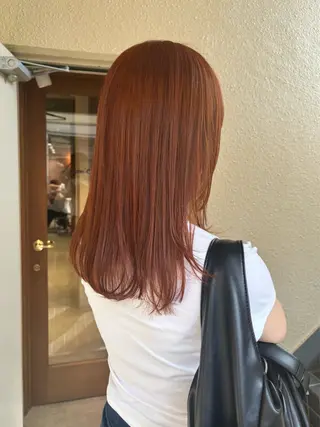 ロング カラー mei|顔まわり ×透明感カラーのヘアスタイル