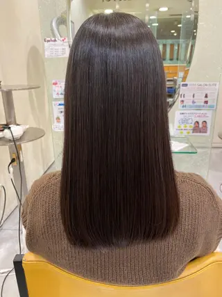 ロング 三田 豪のヘアスタイル