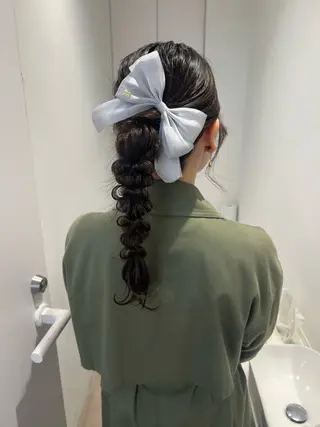 ヘアアレンジ アレンジ/ブラウン カラー HARU🕯のヘアスタイル
