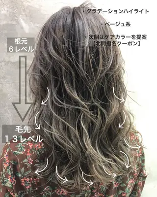 ミディアム カラー 北間 寛哉のヘアスタイル