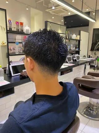 ショート メンズ 野老 海音のヘアスタイル