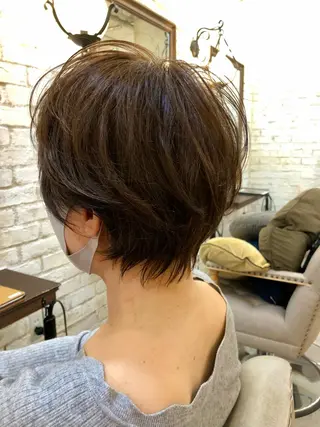 ショート カラー 鷺沼駅徒歩1分 キシタクのヘアスタイル