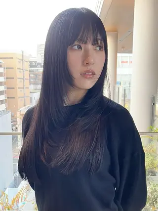 ロング 園田 渉 ◤SHIKIO◢のヘアスタイル