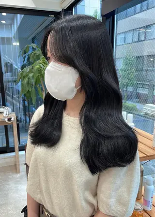 ロング mizuki 韓国 ヘア/髪質改善のヘアスタイル