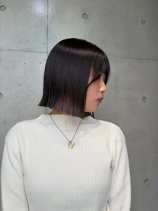 ショート カラー ヘアアレンジ ボブ艶モテカラー🫧 カリンのヘアスタイル