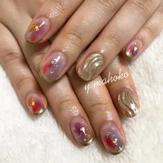 ネイル パラジェル有/ 長さだし/mahoのネイルデザイン