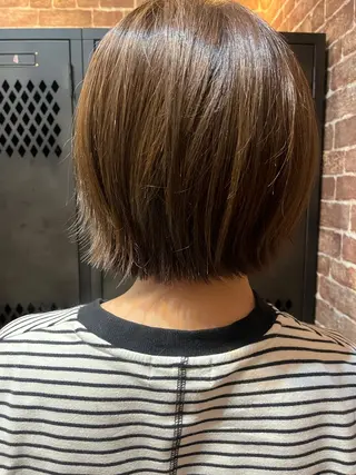 ショート カラー メンズ 久木原 ゆりのヘアスタイル