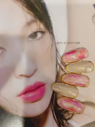 ネイル arm in arm ︎✿Yamamotoのマツエク・マツパデザイン