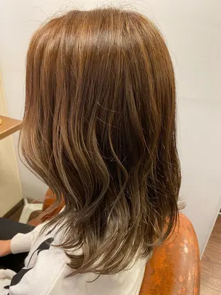 セミロング カラー liL  hair サトウリョウタのヘアスタイル