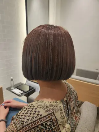 ミディアム 💜艶髪カラー💜 🎶富川美希🎶のヘアスタイル