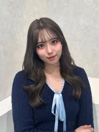 ロング カラー 💙韓国/ワンホン/ レイヤー💗Sayaのヘアスタイル
