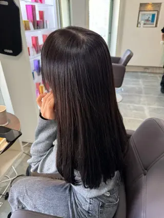 ロング カラー 渡邊 眞帆のヘアスタイル